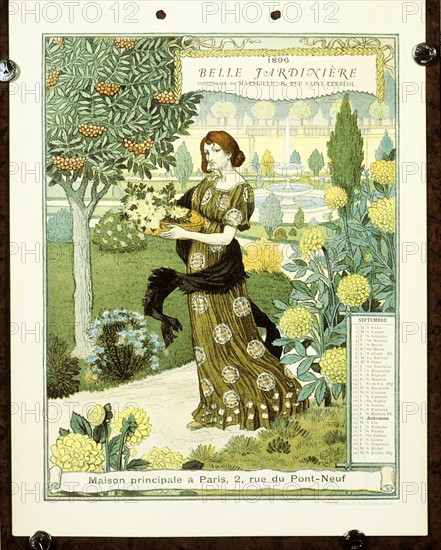 Grasset, Calendar of the year 1896