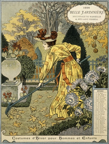 Grasset, Calendrier de l'année 1896