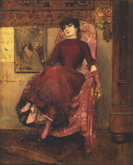 Rochegrosse, Presumed portrait of Sarah Bernhardt