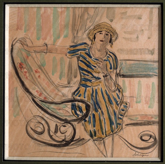 Lebasque, Femme dans un rocking-chair