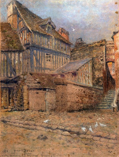 Prins, Vieilles maisons à Fécamp, Normandie