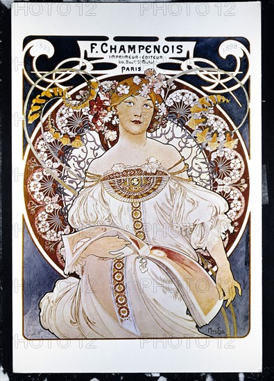 Mucha, Affiche pour F. Champenois