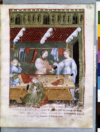 Tailor shop, 15th century