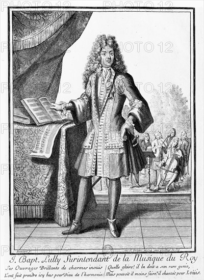 Bonnart, Portrait of Jean-Baptiste Lully