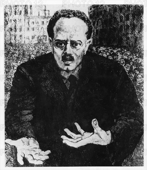 Kollwitz, Portrait of Karl Liebknecht