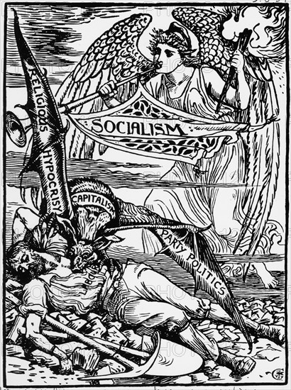 Crane, Cartoon in favor of socialism