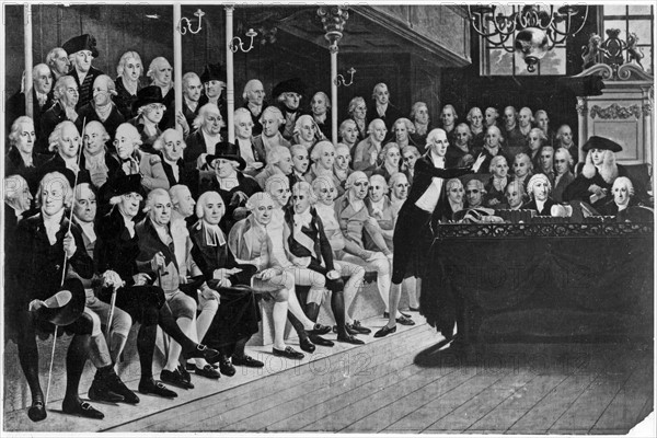 La Chambres des Communes à Londres en 1793