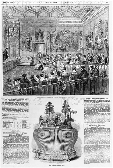 Festivities in honour of Queen Victoria, 1849