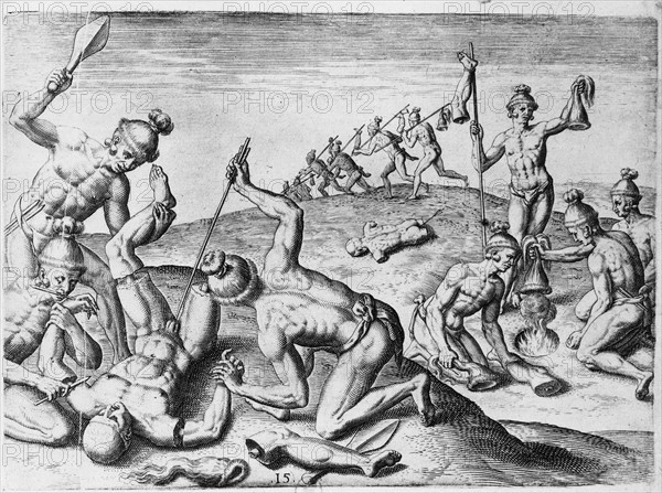 Agua Dulce people mutilating their enemies