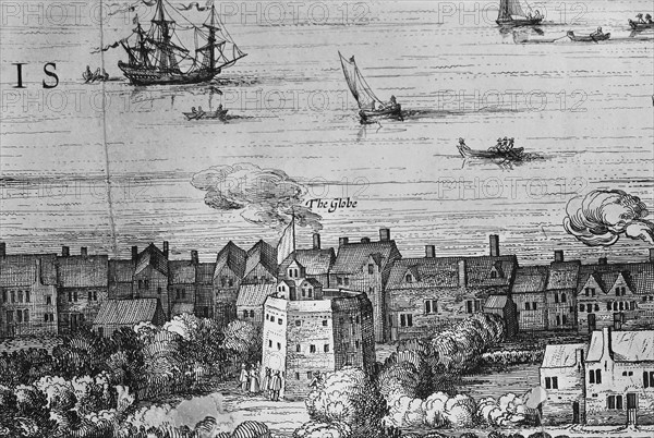 Visscher, View of London at 17th century