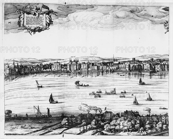 Visscher, View of London at 17th century