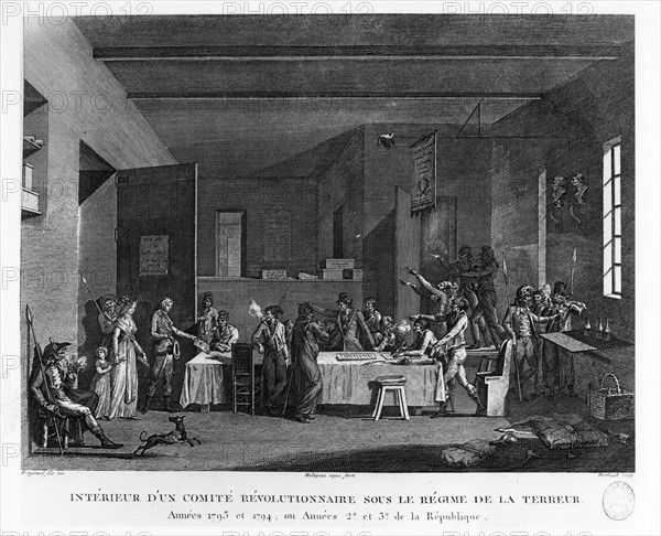 Fragonard, Interior of a Revolutionary Committee in 1793