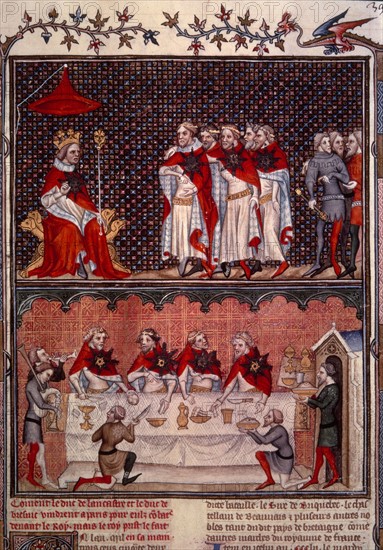 Banquet given by Charles V of France for the Emperor Charles IV