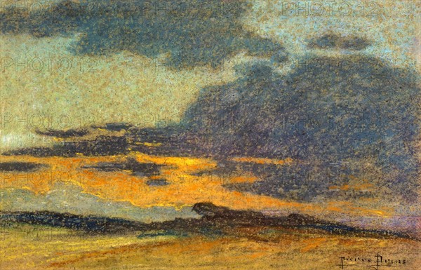 Prins, Paysage au ciel jaune