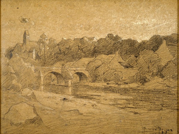 Prins, Church and bridge in the countryside