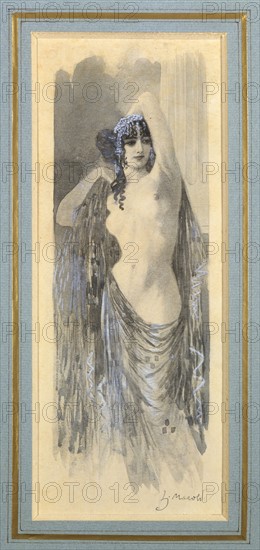 Marold, Draped female nude