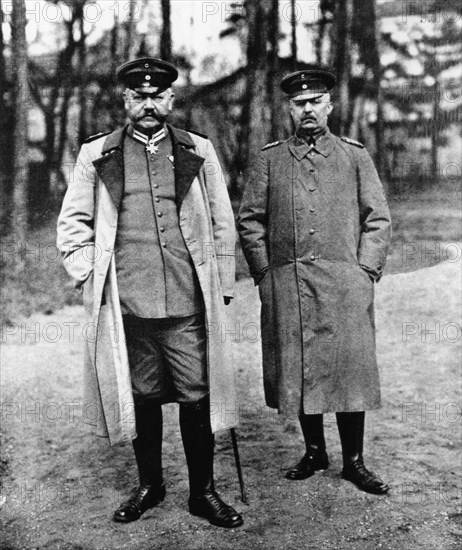 Paul von Hindenburg and Erich Ludendorff, 1916