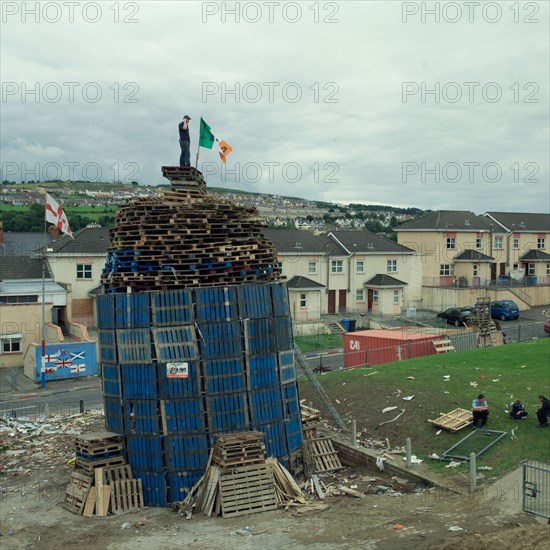 Bonfire in Londonderry