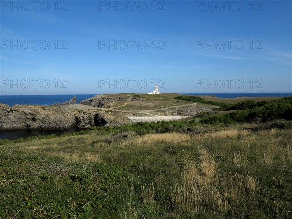 Phare de la Pointe des Poulains a Belle-Ile, Bretagne