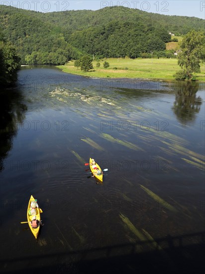 Canoes sur la Dordogne