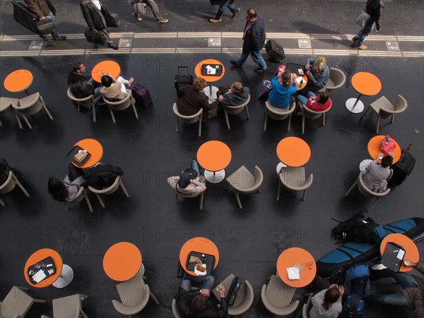 Cafeteria a la Gare de l'Est a Paris