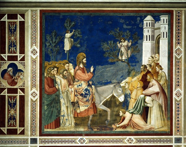 Giotto, Jesus entering Jerusalem