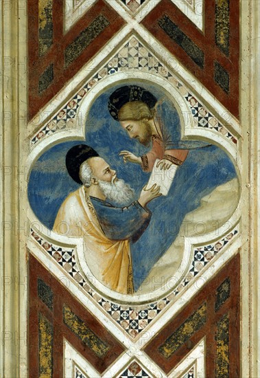 Giotto, Détail de la frise décorative de la chapelle des Scrovegni