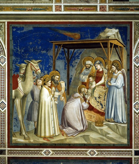 Giotto, The Adoration of the Magi (Wise men)