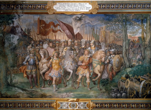 Zuccari, The Departure of the troops of Pope Paul III Farnese against the Lutharians