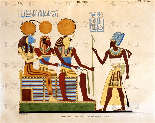 Champollion le Jeune, Ramesses II before the Gods