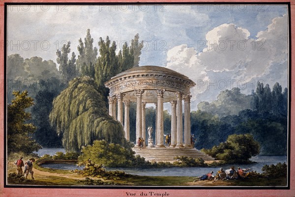 Petit Trianon à Versailles : vue du Temple de l'Amour