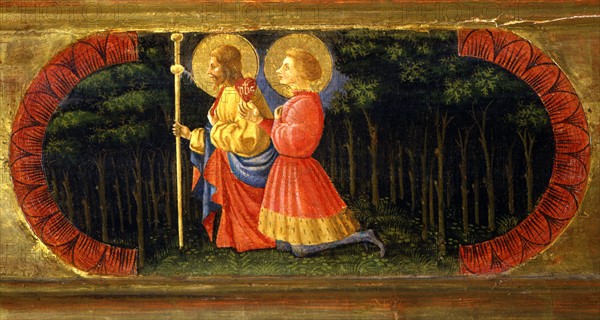 Uccello, Les saints Jacques et Ansano priant