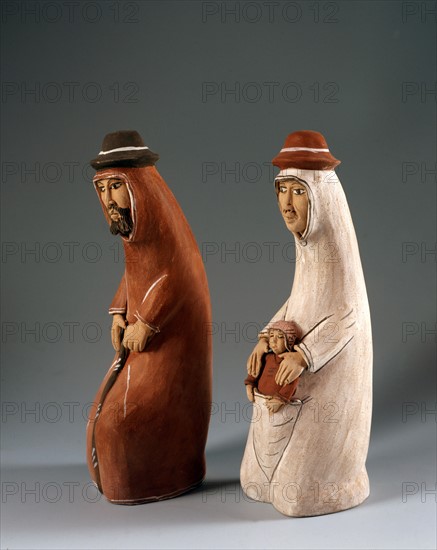Nativity scene figurines from Peru