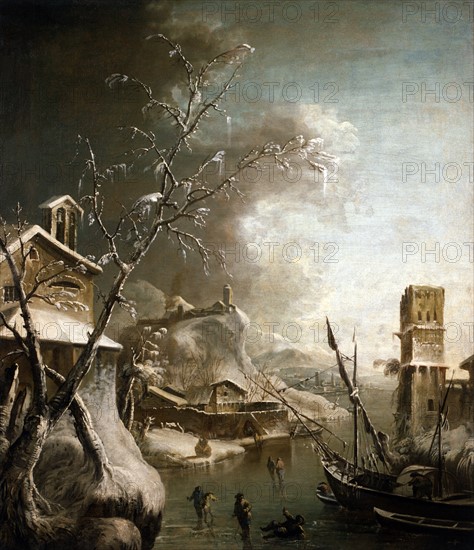 Pedone, Winter landscape