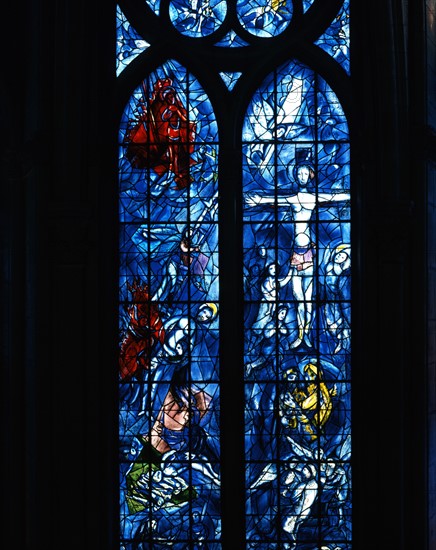 Chagall, Vitrail de l'abside de la cathédrale de Reims