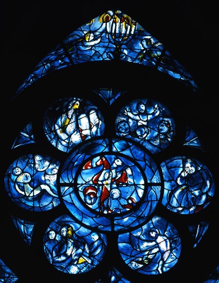 Chagall, Vitrail de l'abside de la cathédrale de Reims