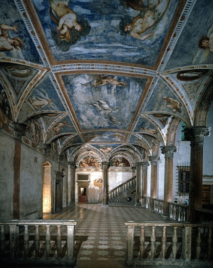 Loggia du château du Buonconsiglio à Trente (Italie)
