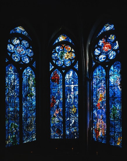 Chagall, Vitraux de l'abside de la cathédrale de Reims