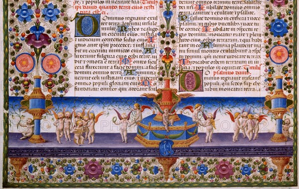 Bible dof Borso d'Este, Book of Psalms (detail)