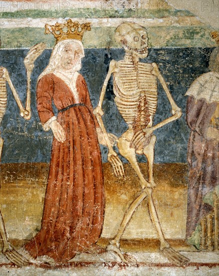 Death accompanying the Queen