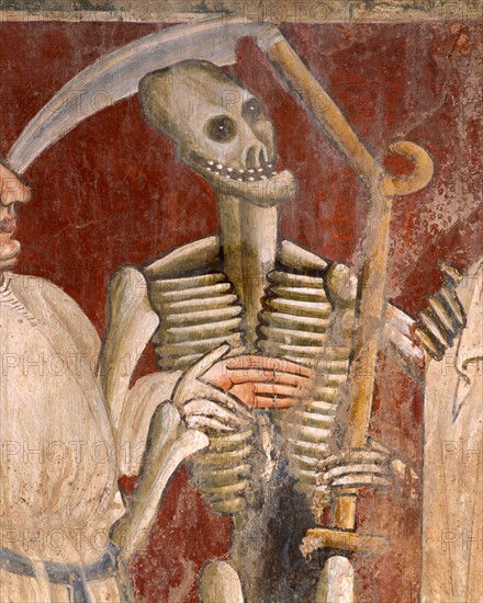 Death carrying a scythe