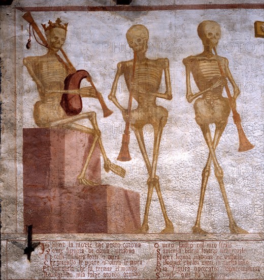 Danse macabre de l'Eglise Saint-Vigile à Pinzolo (Italie)