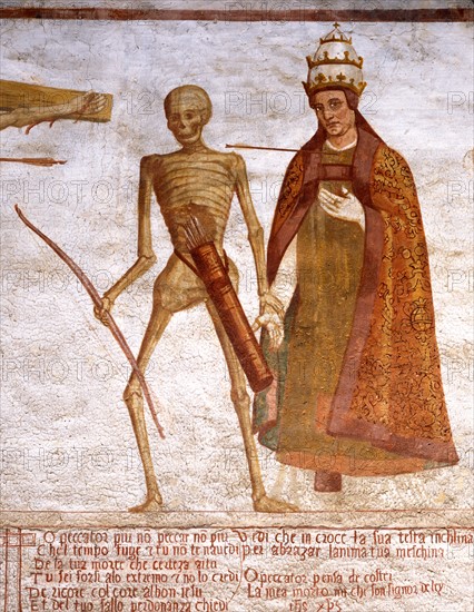 Danse macabre de l'Eglise Saint-Vigile à Pinzolo (Italie)