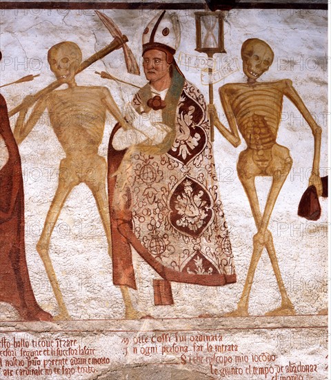 Danse macabre de l'Eglise Saint-Vigile à Pinzolo (Italie)