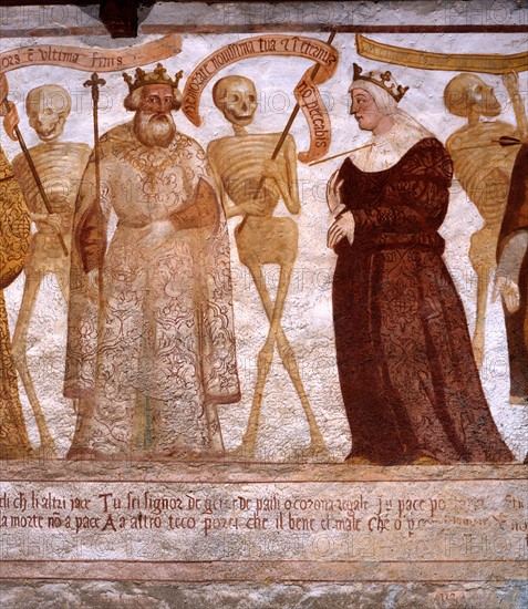 Danse macabre de l'Eglise Saint-Vigile à Pinzolo (Italie)