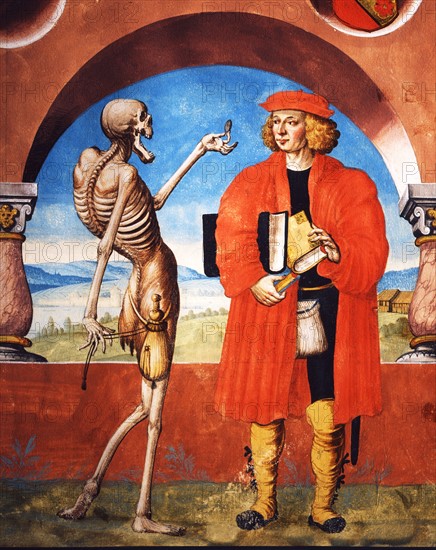 Kauw, The Dance of the Death cycle: Death with the Knight and the Tax collector