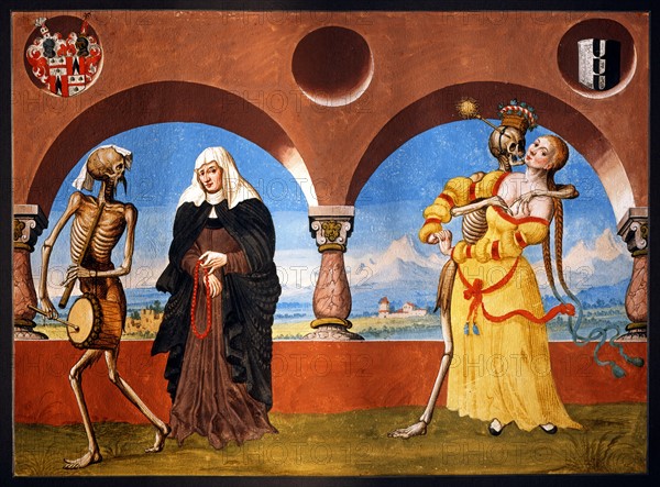 Kauw, The Dance of the Death cycle: Death with the Widow and the Young girl