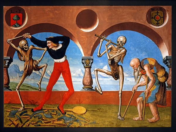 Kauw, The Dance of the Death cycle: Death with the Craftsman and the Beggar