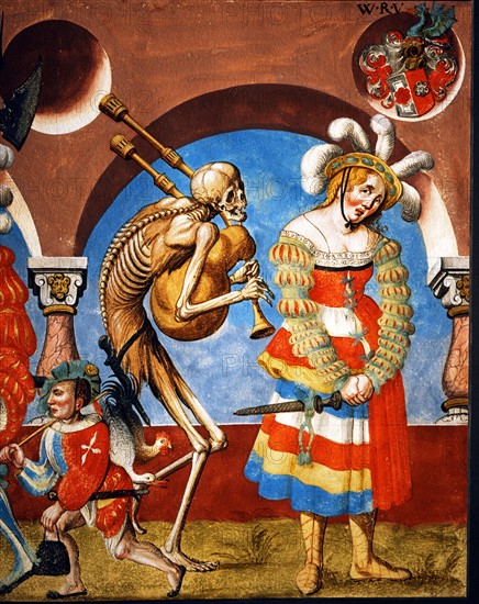 Kauw, The Dance of the Death cycle: Death with the Mercenary and the Prostitute
