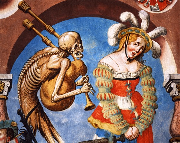 Kauw, The Dance of the Death cycle: Death with the Mercenary and the Prostitute